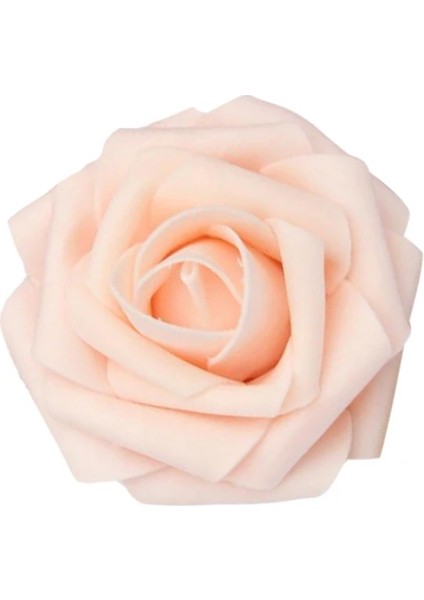 Şampanya 25 Adet 8 cm Pe Köpük Gül Yapay Çiçekler Sahte Çiçek Gelin Buketi Düğün Dekor Dıy Scrapbooking Craft Ev Masa Dekorasyonu (Yurt Dışından)