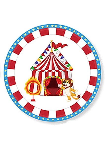 Balonlar 1 Adet Karnaval Sirk Tema Parti Iyilik Çocuk Doğum Günü Tek Kullanımlık Sofra Setleri Karikatür Hayvan Plakaları Parti Süslemeleri Malzemeleri (Yurt Dışından)