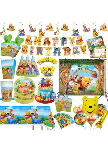 10 Adet Hediye Çantası Disney Winnie The Pooh Tema Doğum Günü Partisi Dekorasyon Tek Kullanımlık Sofra Seti Balon Bebek Duş Çocuklar Doğum Günü Partisi Malzemeleri (Yurt Dışından) fiyatları