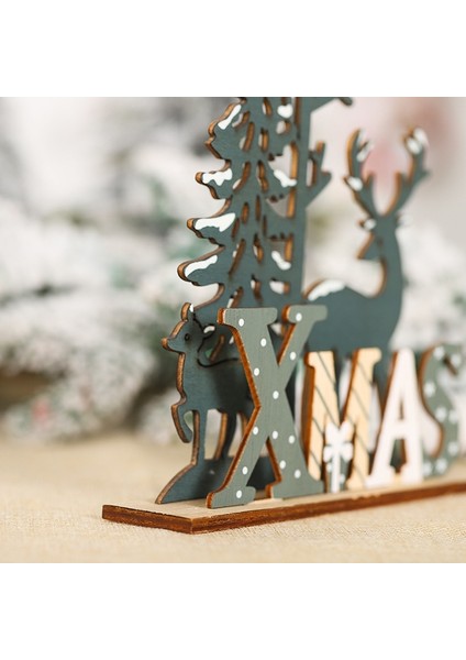 Elk 2023 Yeni Yıl Noel Elk Ahşap El Sanatları Noel Ağacı Süs Noel Noel Dekorasyon Ev Ahşap Kolye Navidad 2022 Hediye Için (Yurt Dışından) indirimleri