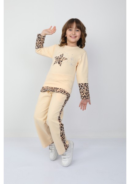 Kız Çocuk Leopar Yıldızlı Takım 37037 fiyatları
