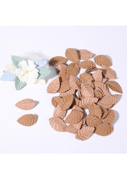 Kahverengi Yapraklar 50 Adet 50/100 Adet Sahte Ağaç Yaprağı Mini Yapay Yapraklar Düğün Ev Dekorasyonu Için Dıy El Yapımı Çelenk Scrapbooking Craft Aksesuarları (Yurt Dışından)