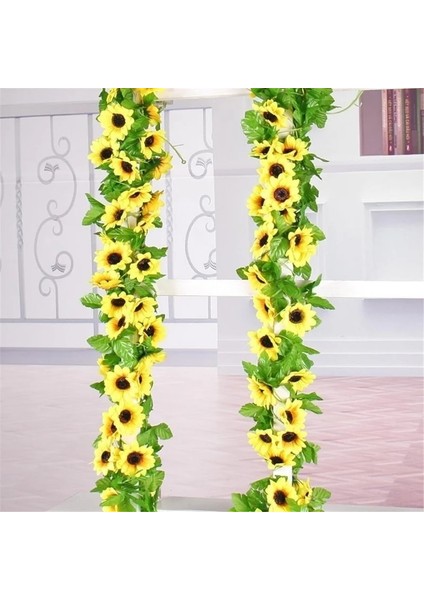 1 Adet 1 Adet 260 cm Yapay Sarı Ayçiçeği Garland Çiçek Askılığı Düğün Çiçek Kemer Dekor Ipek (Yurt Dışından)