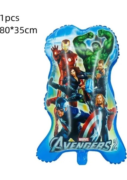 1 Adet Folyo Balon 130*220 cm Avengers Masa Örtüsü Süper Kahraman Demir Adam Doğum Günü Partisi Dekorasyon Tek Kullanımlık Sofra Fincan Balon Örümcek Adam Parti Desteği (Yurt Dışından)