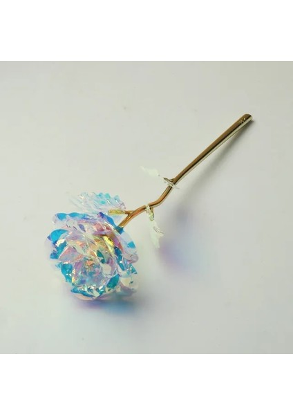 Renkli 24K Ebedi Gül Yapay Çiçekler Folyo Kaplama Altın Gül Düğün Sevgililer Günü Dekorasyon Anneler Günü Hediyeleri Sahte Çiçek (Yurt Dışından)