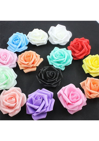 Yeşil 10 20/30/50 Adet 8 cm Yapay Pe Köpük Gül Çiçek Başkanları Gelin Buketi Çiçek Düğün Parti Dekoratif Scrapbooking Dıy Çiçek (Yurt Dışından)
