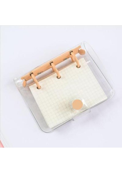 Mavi Mini 3 Halka Bağlayıcı Günlüğü El Kitabı Kırtasiye Defter ve Dergisi Scrapbooking Şeffaf Pvc El Kitabı Ofis Malzemeleri (Yurt Dışından) modelleri