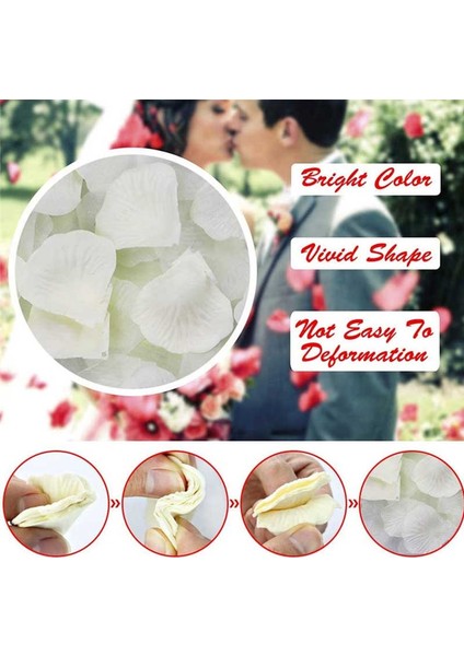 28 500 Adet 500/1000 Adet Beyaz Gül Yaprakları Yapay Romantik Ipek Gül Çiçek Petal Favor Olay Masa Süsü Malzemeleri Düğün Dekorasyon (Yurt Dışından)