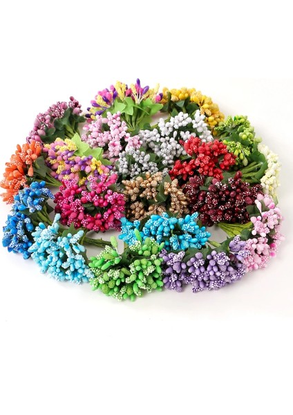 Sarı 12 Adet 12 Adet Ercik Şeker El Yapımı Oya Yapay Çiçekler Düğün Noel Dekor Diy Çelenk Hediye Kutusu Scrapbooking Sahte Çiçek (Yurt Dışından)