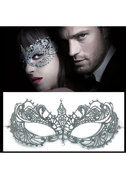 Stil 3 Parti Maskesi Altın Gümüş Dantel Ve Matkap Bayan Yarım Yüz Maskesi Masquerade Partileri fiyatları