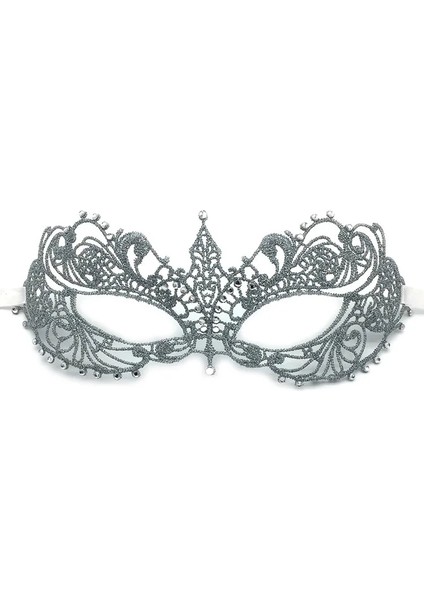 Stil 3 Parti Maskesi Altın Gümüş Dantel Ve Matkap Bayan Yarım Yüz Maskesi Masquerade Partileri modelleri