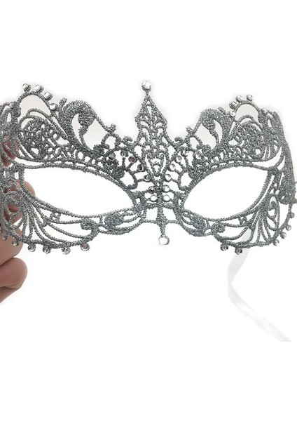Stil 3 Parti Maskesi Altın Gümüş Dantel Ve Matkap Bayan Yarım Yüz Maskesi Masquerade Partileri indirimleri