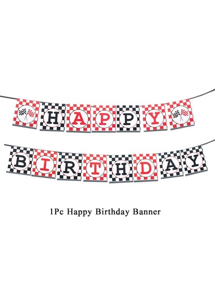 1 Adet Banner 1 Takım 137X274 cm Siyah Beyaz Yarış Masa Örtüsü Motosiklet Yarış Arabası Tema Masa Örtüsü Plaka Fincan Yarış Doğum Günü Partisi Malzemeleri (Yurt Dışından)