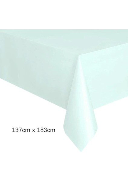 1 Adet C Tek Kullanımlık Masa Örtüsü Pembe Beyaz Plastik Dikdörtgen Masa Örtüsü Silin Masa Örtüsü Çocuklar Doğum Günü Düğün Parti Masa Süsü Malzemeleri (Yurt Dışından)