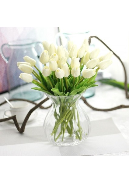 5PCS-COLOR17 5 Adet Lale Pu Yapay Çiçek Gerçek Dokunmatik Buket Sahte Çiçekler Düğün Dekorasyon Bahar Parti Dıy Ev Bahçe Malzemeleri Için (Yurt Dışından)