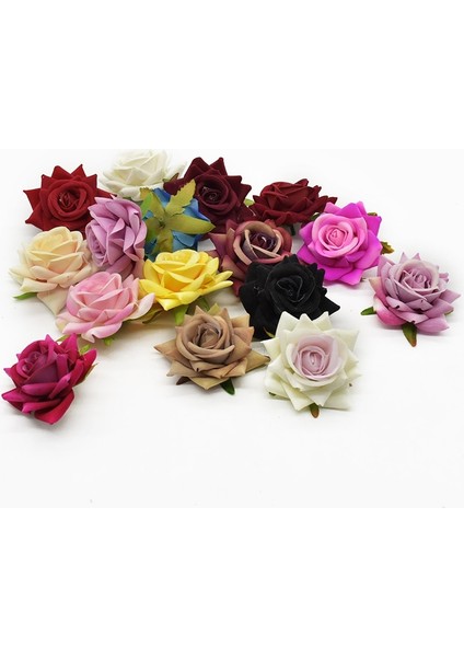 Auburn 10 Adet 10 Adet Ipek Güller Gelin Aksesuarları Gümrükleme Yapay Çiçekler Ev Düğün Dekorasyon Için Diy Hediyeler Kutusu Festivali Malzemeleri (Yurt Dışından) fırsatları