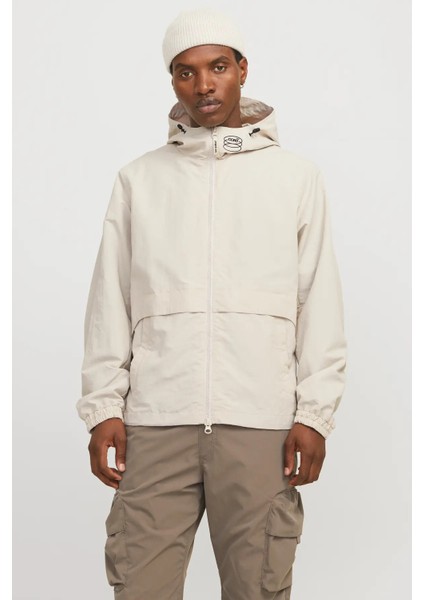 Erkek Jcounıon Kapüşonlu Fermuarlı Ceket 12274049 Taş