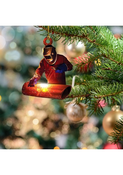 H Yaratıcılık Akrilik Çift Taraflı Kolye Noel Damla Süsler Yeni Yıl 2022 Kişiselleştirilmiş Kaynakçı Tatil Ev Navidad 5g (Yurt Dışından)