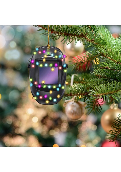 H Yaratıcılık Akrilik Çift Taraflı Kolye Noel Damla Süsler Yeni Yıl 2022 Kişiselleştirilmiş Kaynakçı Tatil Ev Navidad 5g (Yurt Dışından)