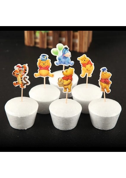 1 Paket Topper Disney Winnie The Pooh Tema Çocuklar Doğum Günü Dekorasyon Fincan Plaka Masa Örtüsü Zemin Bebek Duş Doğum Günü Partisi Malzemeleri (Yurt Dışından)