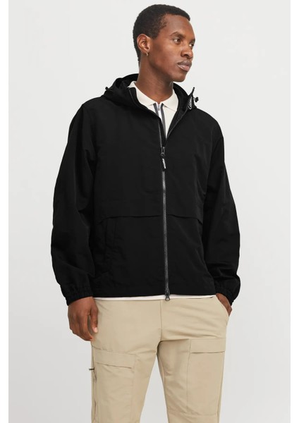 Erkek Jcounıon Kapüşonlu Fermuarlı Ceket 12274049 Siyah