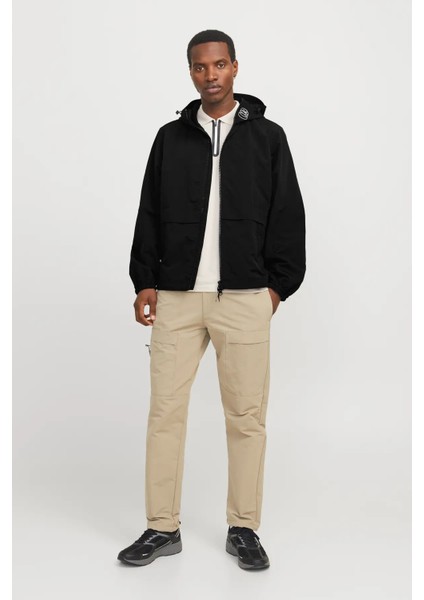 Erkek Jcounıon Kapüşonlu Fermuarlı Ceket 12274049 Siyah fiyatları