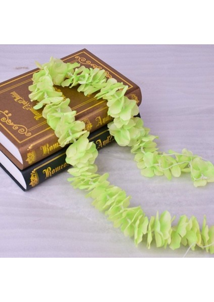 Yeşil 100 cm Yapay Kiraz Çiçeği Asma Ipek Çiçekler Sakura Parti Düğün Için Tavan Dekor Sahte Çelenk Kemer Sarmaşık Diy Parti Dekoru (Yurt Dışından)