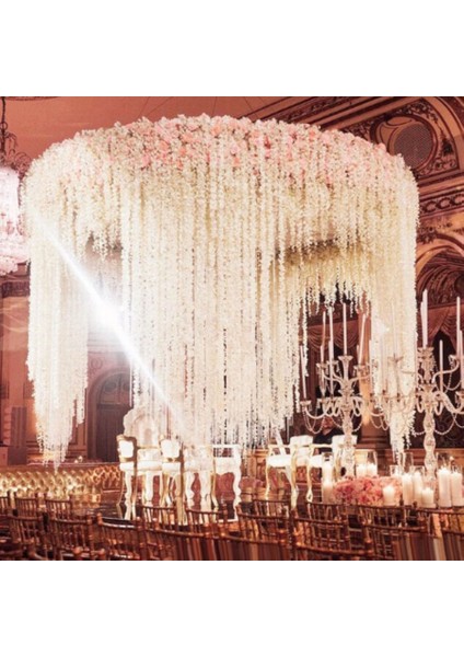 Yeşil 100 cm Yapay Kiraz Çiçeği Asma Ipek Çiçekler Sakura Parti Düğün Için Tavan Dekor Sahte Çelenk Kemer Sarmaşık Diy Parti Dekoru (Yurt Dışından) modelleri