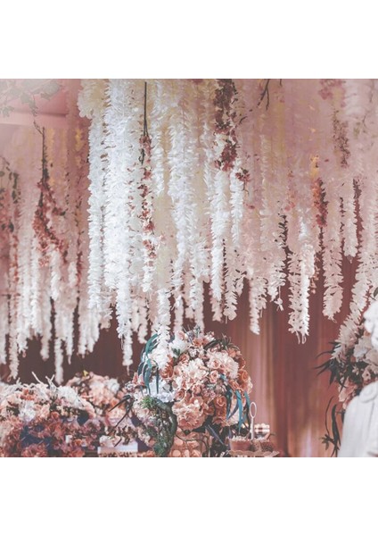 Yeşil 100 cm Yapay Kiraz Çiçeği Asma Ipek Çiçekler Sakura Parti Düğün Için Tavan Dekor Sahte Çelenk Kemer Sarmaşık Diy Parti Dekoru (Yurt Dışından) fırsatları