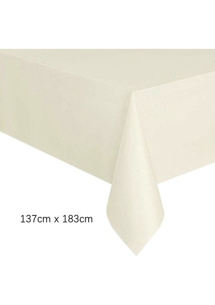 1 Adet W Tek Kullanımlık Masa Örtüsü Pembe Beyaz Plastik Dikdörtgen Masa Örtüsü Silin Masa Örtüsü Çocuk Doğum Günü Düğün Parti Masa Süsü Malzemeleri (Yurt Dışından)