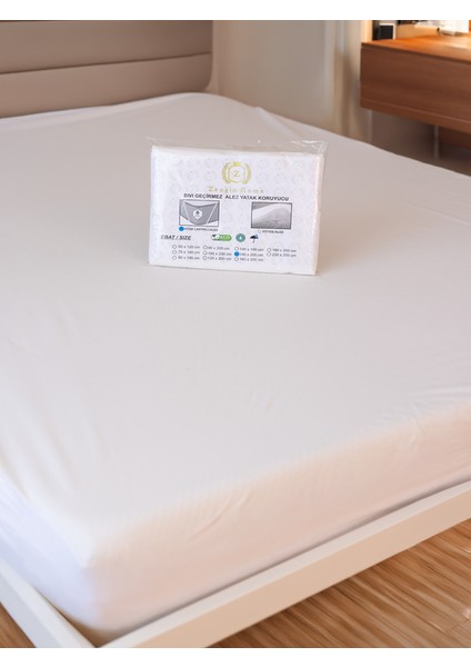 Alez Full Kenar Mikro Fitted Sıvı Geçirmez Sessiz Çift Kişilik-Tek Kişilik-Bebek Yatak Koruyucu Alez