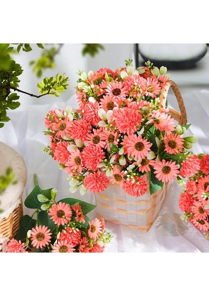 Hq-91-Beyaz Yapay Çiçekler Gerbera Krizantem Ortanca Düğün Tatil Partisi Teras Avlu Bahçe Konferans Merkezi Dekorasyonu (Yurt Dışından)