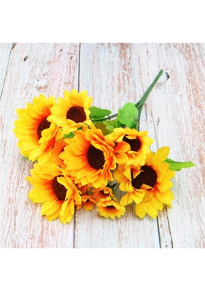 M Ayçiçeği Çiçek Buketi Yapay Çiçekler Papatyalar Düğün Bitki Aksesuarları Odası Ev Dekor Noel Partisi Dekorasyon Hediye (Yurt Dışından)