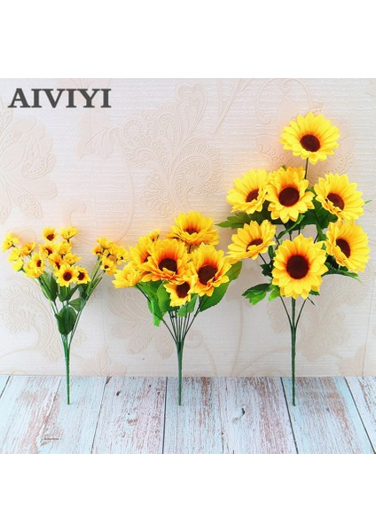 M Ayçiçeği Çiçek Buketi Yapay Çiçekler Papatyalar Düğün Bitki Aksesuarları Odası Ev Dekor Noel Partisi Dekorasyon Hediye (Yurt Dışından) fiyatları