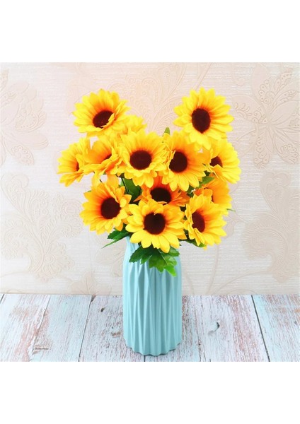 M Ayçiçeği Çiçek Buketi Yapay Çiçekler Papatyalar Düğün Bitki Aksesuarları Odası Ev Dekor Noel Partisi Dekorasyon Hediye (Yurt Dışından) fırsatları