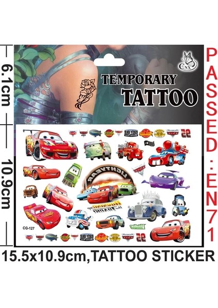TATTOO-127 Yeni Arabalar Doğum Günü Partisi Süslemeleri Çocuk Favori Yarış Arabası Yıldırım Mcqueen Kağıt Bardak Tabak Peçete Oğlan Kız Dıy Parti Malzemeleri (Yurt Dışından)