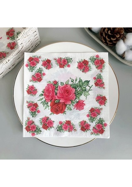 Siyah 20 Adet/8 Adet Çiçek Kelebek Dekupaj Kağıt Peçeteler Çiçek Peçete Kağıt Dokular Düğün Noel Partisi Dekoru Için Sıcak Satış (Yurt Dışından)
