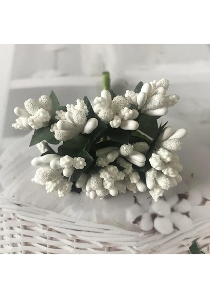 16 12 Adet/grup Yapay Çiçek Küçük Meyveler Ercik Tel Kök/evlilik Yaprakları Dıy Çelenk Düğün Scrapbooking Kutusu Dekorasyon Zanaat (Yurt Dışından)