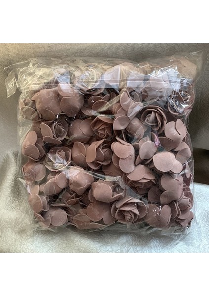 Kahve 200 50/100/200/500 Adet 3 cm Köpük Gül Ayı Yapay Çiçekler Diy Hediyeler Kutusu Düğün Dekoratif Noel Ev Dekor 20 Renk (Yurt Dışından)