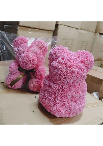 Kahve 200 50/100/200/500 Adet 3 cm Köpük Gül Ayı Yapay Çiçekler Diy Hediyeler Kutusu Düğün Dekoratif Noel Ev Dekor 20 Renk (Yurt Dışından)