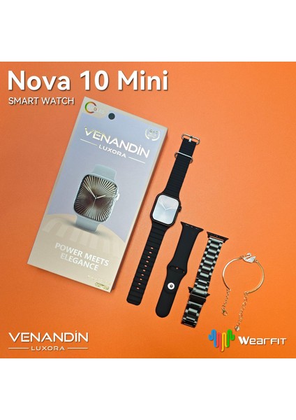Venandin Nova 10 Mini Tüm Telefonlara Uyumlu 3 Kordonlu Bileklik Akıllı Saat