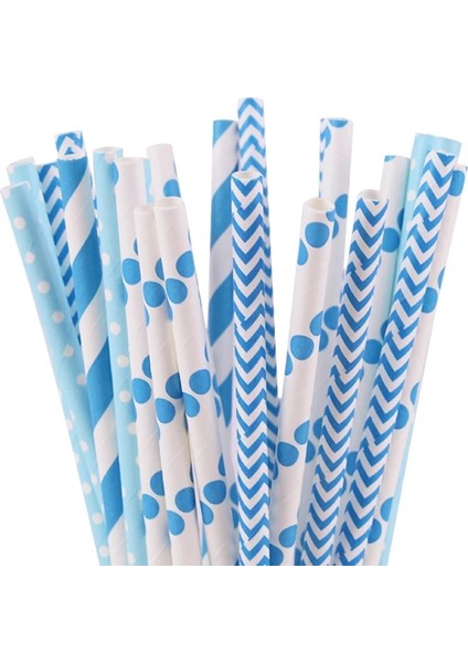 Altın Zilue 25 Adet/paket Renkli Chevron Çizgili Puantiyeli Yıldız Kağıt Saman Içecek Suyu Doğum Günü Partisi Bebek Duşları Restoran Malzemeleri (Yurt Dışından) indirimleri
