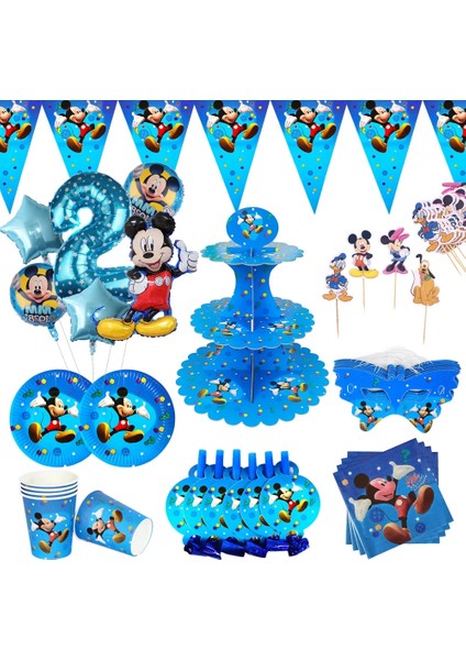 Saman 10 Adet Mickey Mouse Parti Malzemeleri Süslemeleri Kağıt Bardaklar Tabaklar Peçeteler Banner Masa Örtüsü Balonlar Erkek Doğum Günü Bebek Duş (Yurt Dışından) fiyatları