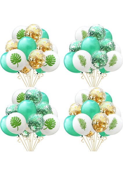 10PCS-F Yapay Tropikal Palmiye Yaprakları Bitki Hawaii Luau Aloha Yaz Orman Tema Parti Dekorasyon Düğün Doğum Günü Ev Masa Dekor (Yurt Dışından) indirimleri