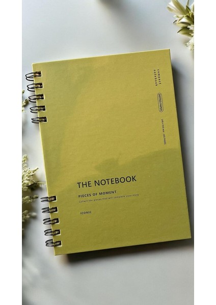 Tanıtım Spiralli 80 Yaprak Noktalı A5 Defter, Not Defteri, Okul Defteri, 4 Farklı Renk Seçeneği (03 Olive Green)