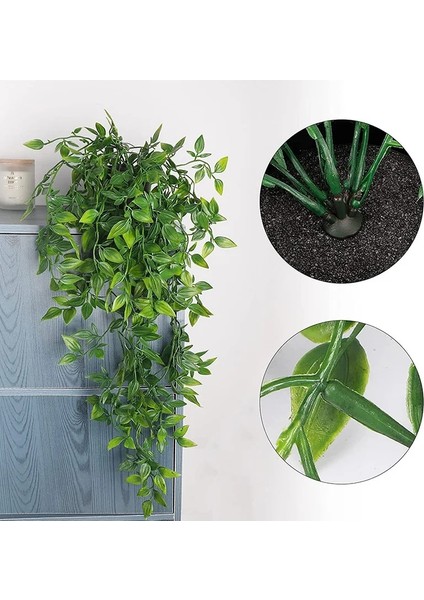 Okaliptüs Yeşili Saksı Olmadan Yapay Asma Bitkileri Asılı Inciler Etli Asma Yeşil Ev Dekorasyon Plastik Çelenk Düğün Dekor Rattan Succulents (Yurt Dışından) fiyatları