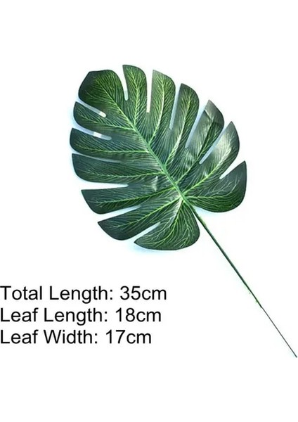 Orta Monstera Yapay Monstera Bitkiler Plastik Tropikal Palmiye Ağacı Yaprakları Ev Bahçe Dekorasyon Aksesuarları Fotoğrafçılık Dekoratif Yapraklar (Yurt Dışından)
