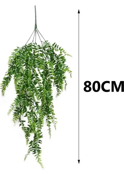 Asılı Yapay Bitkiler Farsça Fern Yaprakları Sarmaşıklar Ev Bahçe Odası Dekor Sahte Bitki Yaprak Düğün Parti Duvar Balkon Dekorasyon (Yurt Dışından)