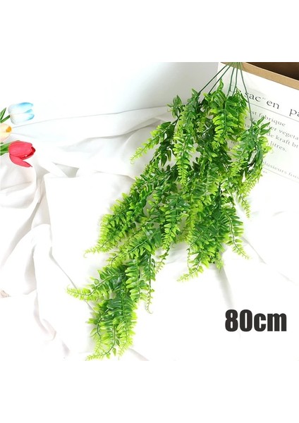 80 cm 80 cm Yapay Bitki Yuvarlak Yaprak Okaliptüs Duvar Asılı Yeşil Bitki Ev Oturma Odası Dekorasyon Sahte Bitki Açık Bahçe Dekor (Yurt Dışından)