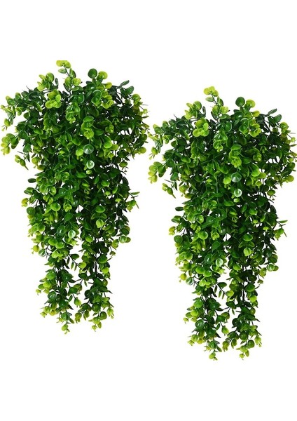 80 cm 80 cm Yapay Bitki Yuvarlak Yaprak Okaliptüs Duvar Asılı Yeşil Bitki Ev Oturma Odası Dekorasyon Sahte Bitki Açık Bahçe Dekor (Yurt Dışından)